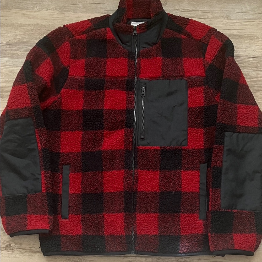 Sonoma Red and Black Plaid Men's Jacket